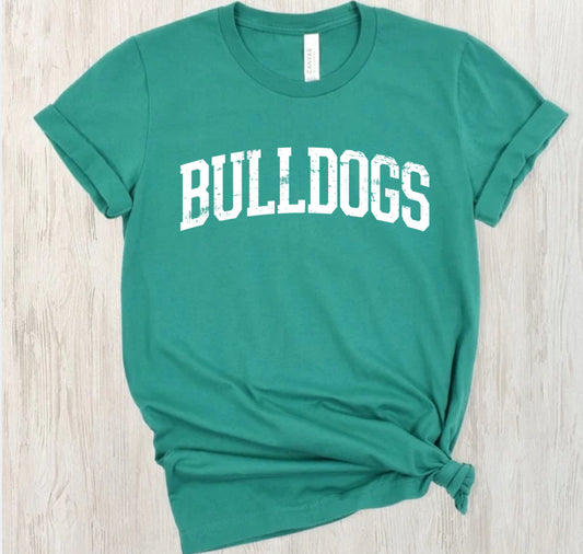 Youth Bulldogs Varsity Lettering White