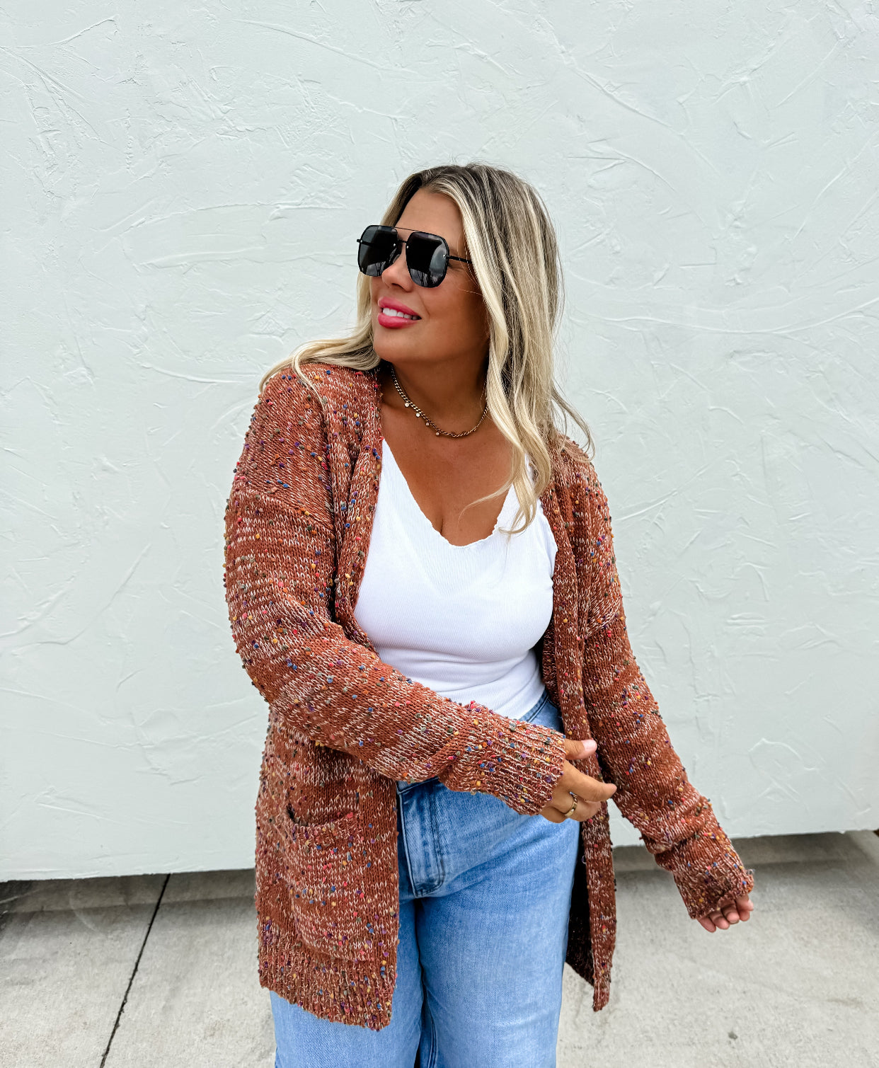 Cinnamon Brown Cardigan