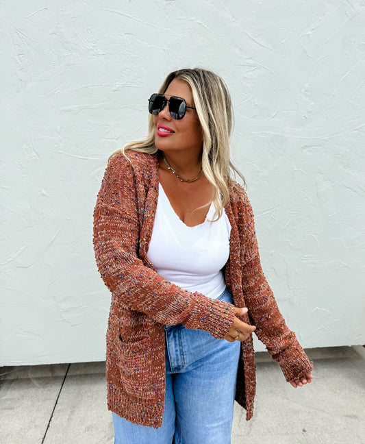 Cinnamon Brown Cardigan